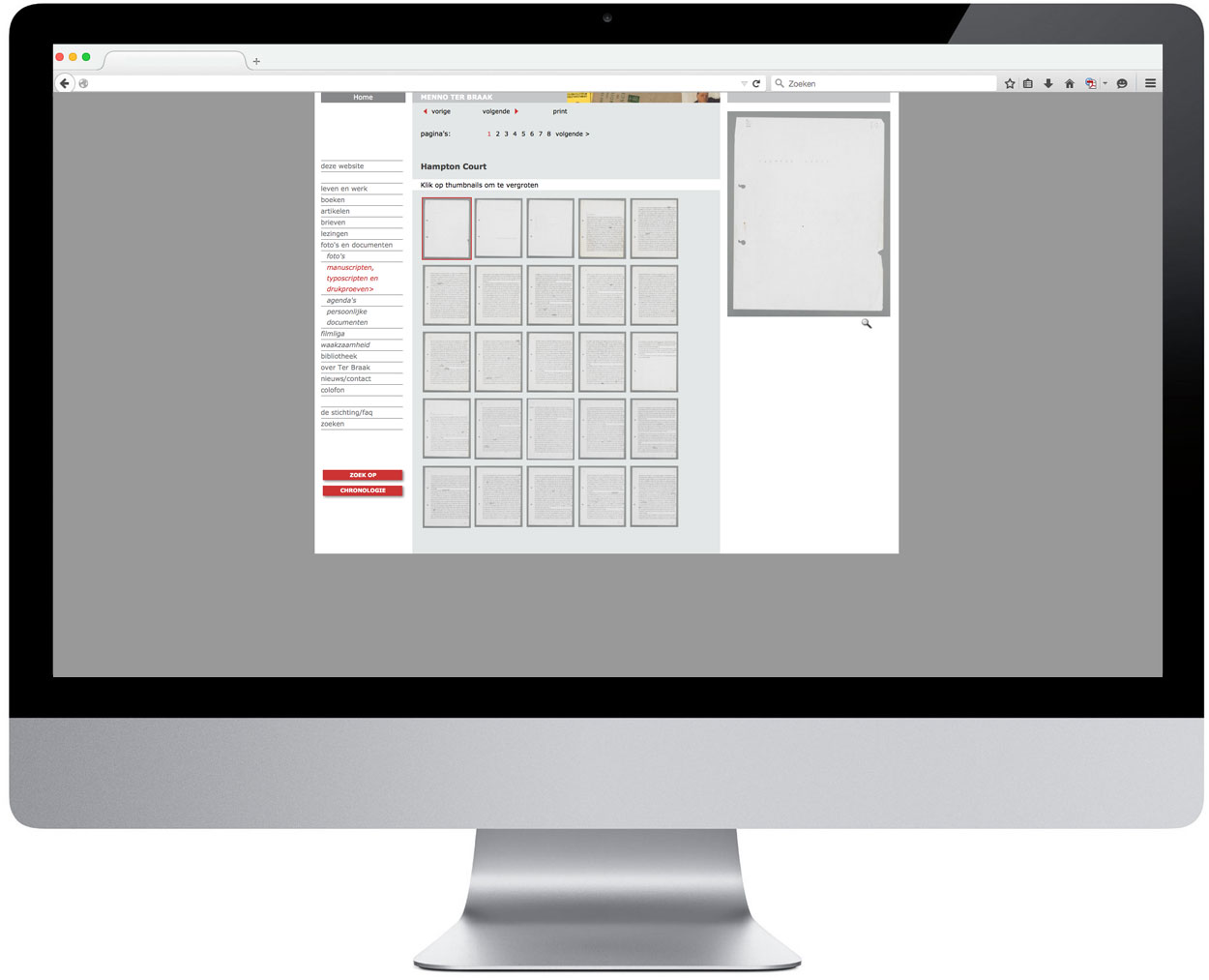 Stichting Menno ter Braak > Website