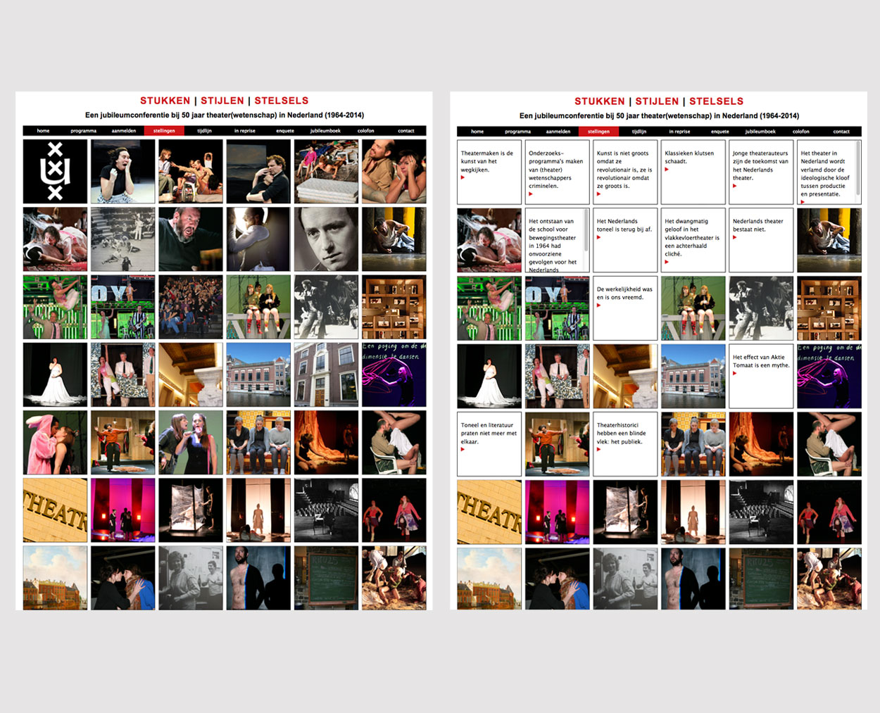 UvA Theaterwetenschappen > Website 50 jaar Theaterwetenschappen