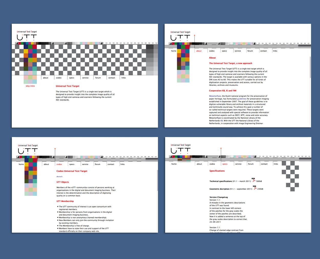 UTT-Universal Test Target > Logo en website