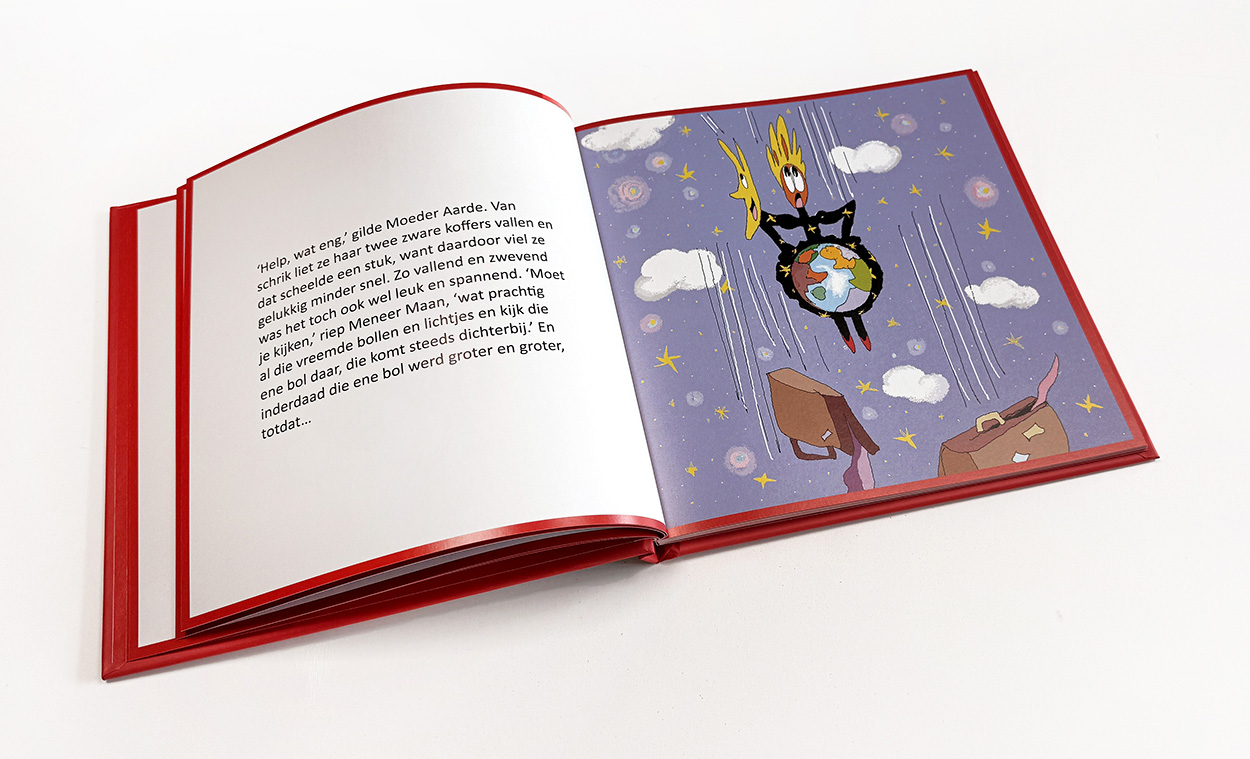 Marijke van Os > Moeder Aarde en Meneer Maan gaan op reis